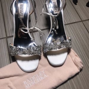 Badgley Mischka shoes size seven never worn with original box and dust bag.